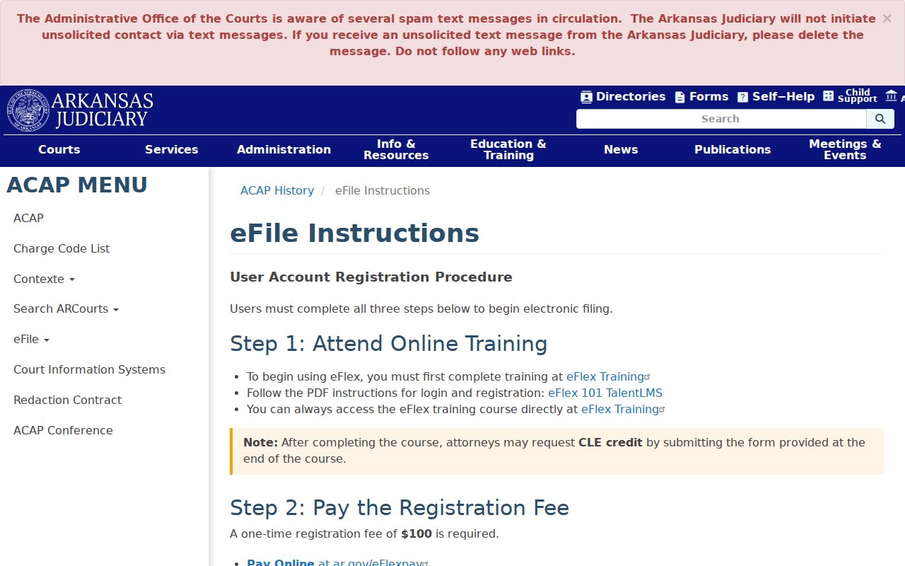 Drew County case lookup eFlex filing instructions