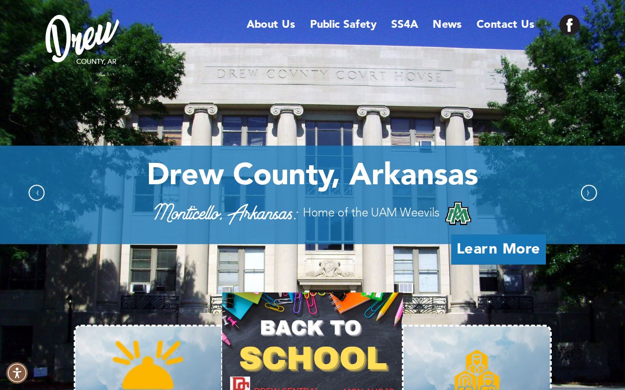 Drew County court docket courthouse information